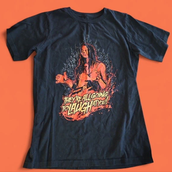 Frightrags SM Carrie White "They're All Gonna Laugh At You" RARE Tee - Picture 1 of 10
